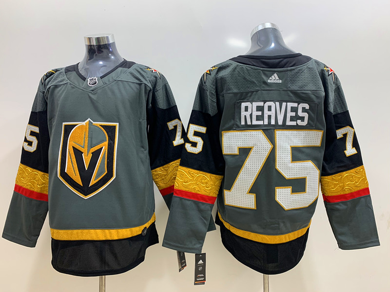 Men's Vegas Golden Knights Ryan Reaves #75 Gray Breakaway Jersey